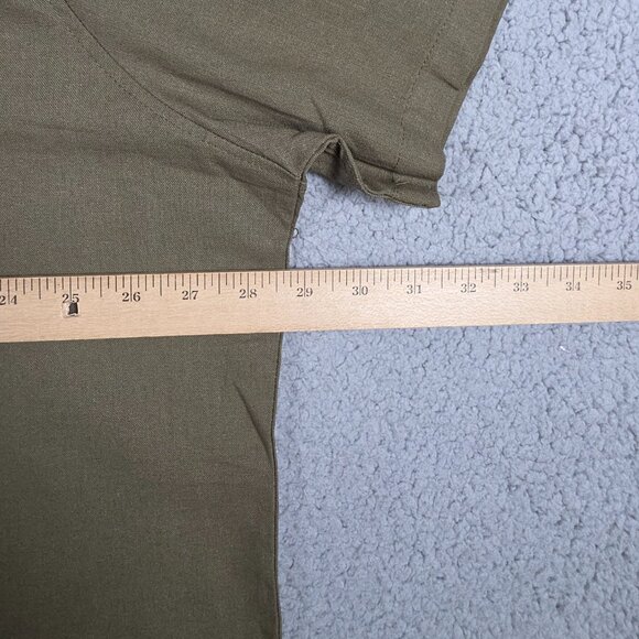 Coofandy Shirt Mens Size 3XL Open Camp Collar Linen Blend Canvas Beach SS NWT - Picture 7 of 11